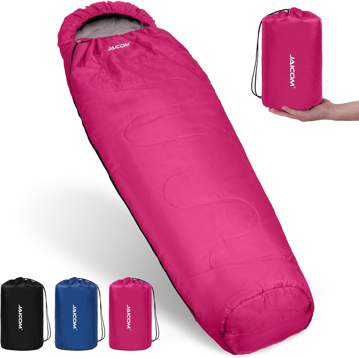 Cold Weather Mummy Sleeping Bag 15°F Extreme 3-4 Season Sleeping Bag for Adults - 0 Degree Winter Sleeping Bag, Machine Washable for Hiking Backpacking & Outdoor Activities