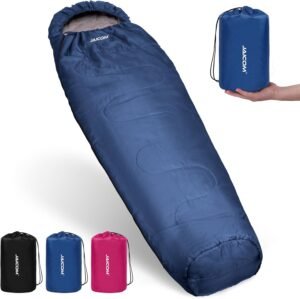 Cold Weather Mummy Sleeping Bag 15°F Extreme 3-4 Season Sleeping Bag for Adults – 0 Degree Winter Sleeping Bag, Machine Washable for Hiking Backpacking & Outdoor Activities