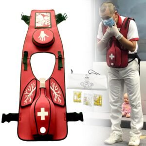 Anti Choking Obstruction Trainer Vest – Heimlik Practice Training Model Education for Nurse & Student First Aid Teaching Accessories (Adult)