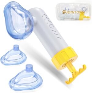 Jointown FSA HSA Choking Rescue for Kids and Adults, Portable Airway Suction Apparatus, Anti Choking Device, First Aid Home Kit for Children and Adults, Removal Suction Apparatus, with 3 Size Masks