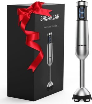 1000W Powerful Immersion Blender handheld, 2025 New Update Hand Blender with 25-Speed, Scratch-Resistant Hand Mixer with Heavy-Duty Copper Brushless Motor and Gift Box