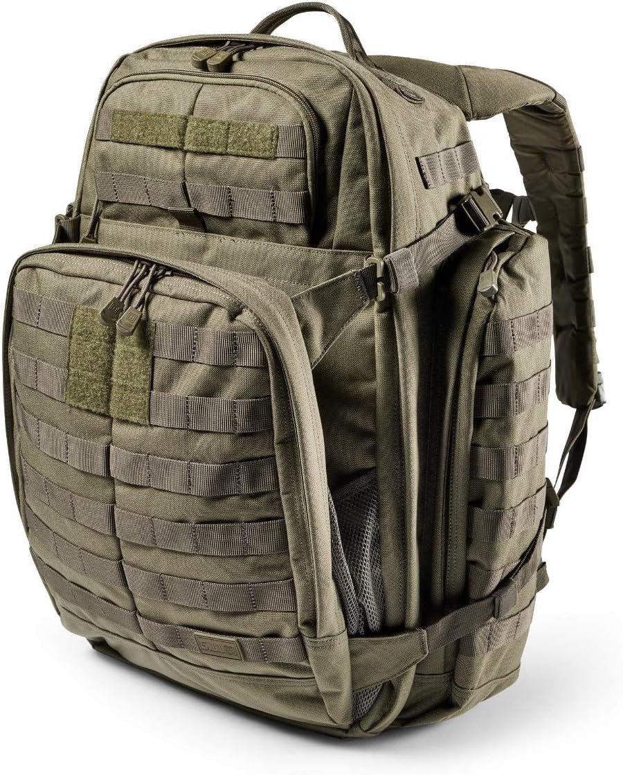 5.11 Tactical Backpack‚ Rush 72 2.0‚ Military Molle Pack, CCW with Multiple Compartments, 55 Liter, Large, Style 56565‚ Ranger Green
