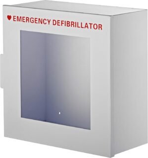 AdirMed AED Cabinet, Non Alarmed AED Defibrillator Wall Mounted, Easy Access AED Box