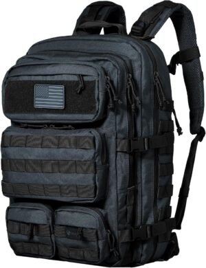 Falko Tactical Backpack 50L, 2.4x Stronger, Large Military Molle Rucksack, Heavy Duty, Work and Outdoors