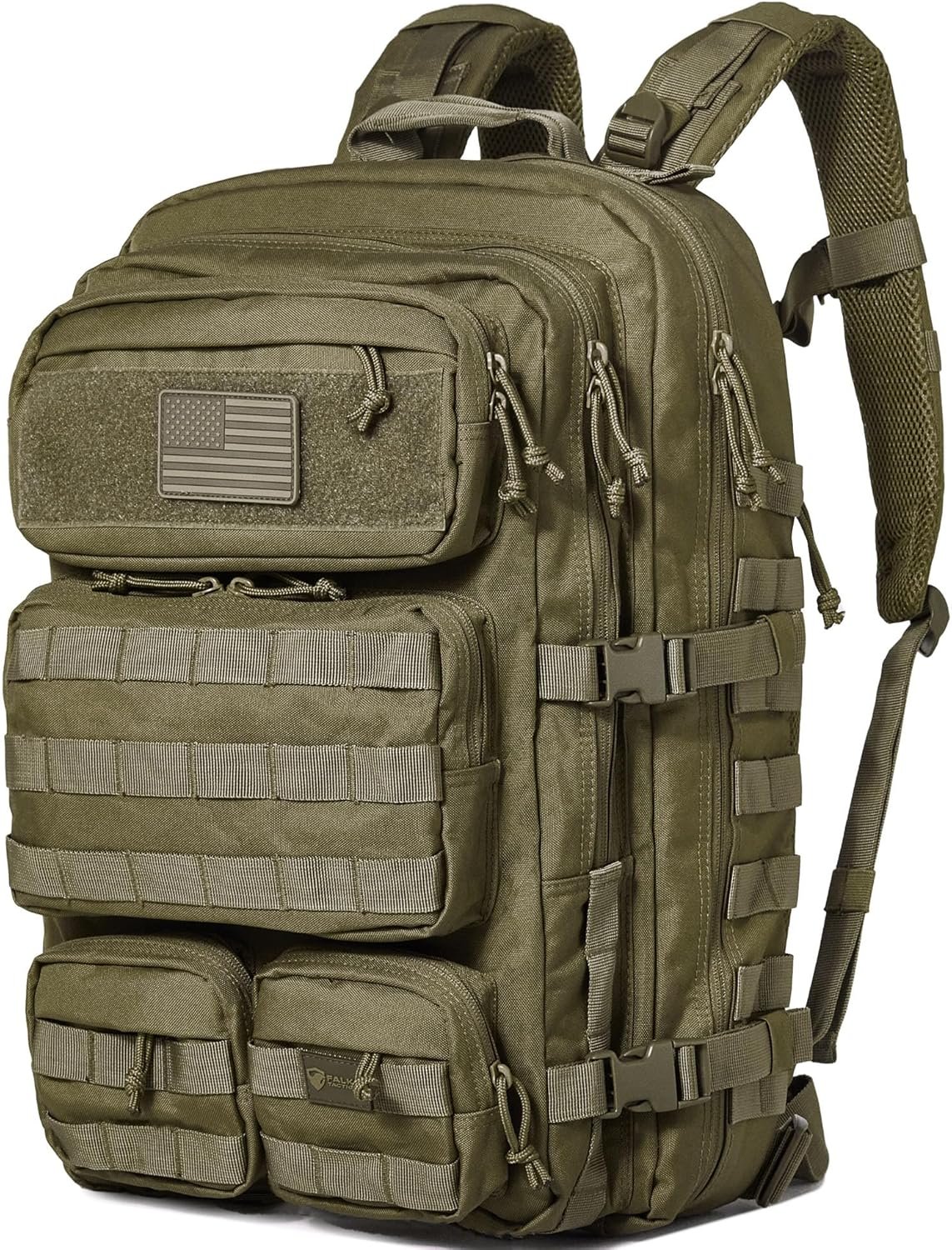 Falko Tactical Backpack 50L, 2.4x Stronger, Large Military Molle Rucksack, Heavy Duty, Work and Outdoors