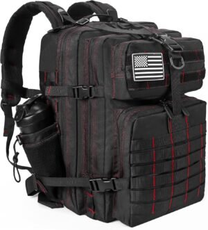 LHI Military Tactical Backpack for Men and Women 45L Army 3 Days Assault Pack Bag Large Rucksack with Molle System