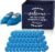 Suzile 200 Pack Disposable Shoe Covers with Dispenser Box Waterproof Disposable Non Slip Shoe Booties Foot Covers with Storage Box for Guests Indoor Open House Supplies(Dark Blue)