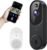 Wi-Fi Smart Video doorbell Camera Wireless with Motion Detection, Night Vision, Cloud Storage, Two Way Audio, Chime Ringer Included (Black)