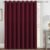 H.VERSAILTEX Blackout Patio Curtains 100 x 96 Inches for Sliding Door Extral Wide Blackout Curtain Panels Christmas Decor for Living Room – Grommet Top, 8′ Tall by 8.5′ Wide – Burgundy
