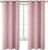 BGment Room Darkening Curtains 63 Inches Long – Grommet Thermal Insulated Drapes Window Treatment Curtains for Bedroom, 2 Panels, 42 x 63 Inch, Baby Pink