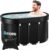 Oval Ice Bath Tub for Athletes，Multiple Layered Portable Outdoor Oval Plunge Tub for Recovery，Cold Plunge Tub Outdoor for Athletes，Cold Bath Plunge Tub Gym