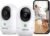 2K Security Camera Indoor-360 Pet Camera with Phone App and One-Tap Call, Elderly/Dog/Cat/Baby/Nanny, Motion Alert, Intelligent Tracking, 2.4GHz WiFi Only, Work with Alexa/Google Home, K7 2Pack