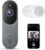 1080P Wireless Video Doorbell Camera with Chime, Night Vision, 2.4GHz Wi-Fi Only, Smart AI Human Detection, Real-Time Alert, 2-Way Audio, Battery Powered, Cloud Storage Sold Separately(Gray)