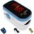 CHOICEMMED Finger Pulse Oximeter – Blue Blood Oxygen Monitor with Batteries – Portable O2 Saturation Sensor in Carry Pouch