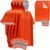 4 Emergency Ponchos with Hood Adult and 2 Emergency Blankets, Waterproof Reusable Emergency Rain Poncho for Camping, Hiking, Survival Kits (Orange)