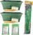 2 Green Self-Watering GrowBoxes, Organic Fertilizer Covers, Soil Sweetener with Staking Kit, OR-G-02-DO-02-SK-01