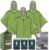 Lingito Rain Ponchos Family Pack – Emergency Drawstring Hood Poncho for Children & Adults Lightweight Reusable or Disposable