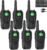 Walkie Talkies for Adults Long Range, MT10 Rechargeable Walkie Talkies FRS Two Way Radio, NOAA, 1200mAh Li-ion Battery USB-C Cable, LED Flashlight, VOX Walkie Talkie for Hiking Camping 6Pack