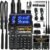 BAOFENG UV-5RM 10W Ham Handheld Radio Long Range with Tactical Antenna, Portable Two Way Walkie Talkies for Adults 5RM Multi-Band Radio with Air Duct Earpiece & 2500mAh Type-C Battery