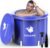 Ice Bath Tub for Athletes, X-Large 113 Gallons Ice Plunge Tub with Cover, Ice Pod Cold Bath Plunge Tub for Cold Water Therapy and Recovery, Thicken Cold Tub Ice Baths at Home & Outdoor