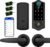 Harfo Smart Door Lock Set – Fingerprint & App Control Biometric Deadbolt, Keyless Entry, Auto Lock, Black