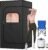 Sauna, Portable Sauna Box for Home, Full Size Steam Saunas Tent with Steamer, Foldable Chair, Carpet and Remote Control, Ideal for Spa, Indoor, Outdoor (Satin Cotton, Glossy Black)