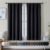 Simplebrand Ava Halloween Black Blackout Curtains for Bedroom 63 Inch Length 2 Panels, Solid Thermal Insulated Energy Saving Rod Pocket Window Treatment Curtains Blackout Drapes, W40 x L63 Inch, Black
