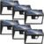 Peasur Solar Lights Outdoor Motion Sensor, 6 Pack 140 LED Solar Powered Fence Light Waterproof, 3 Modes Solar Security Wall Lighting for Outside Yard Deck Garden