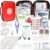 Travel-First Aid-Kit Car-Home 300PCS Survival-Kit Outdoor-Adventure – Small Portable Red Emergency Essential Sets Office Hiking Camping Business Public Must Have First Aid Gear Equipment 1st Aid