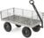 Gorilla Carts Steel Utility Cart, Tow Behind Yard and Garden Wagon, 1,000 Lb