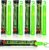 25 Ultra Bright Green Glow Sticks – Individual Packed With Lanyard – For Camping, Emergency Survival – Glow Lights for Blackouts, Hurricane and Storms- 6 Inch Chem Light Sticks with 12 Hour Duration