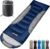 0 Degree Winter Sleeping Bags for Adults Camping (450GSM) – Temp Range (5F–32F) Portable Waterproof Compression Sack- Camping Sleeping Bags for Big and Tall in Env Hoodie: Backpacking Hiking 4 Season