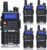 Baofeng UV-5R Ham Radio Handheld Dual Band Two Way Radios Long Range Walkie Talkies for Adults Rechargeable Amateur Portable VHF/UHF Military Radio with Earpiece for Survival Gear(5 Pack, Black)