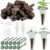 125 Piece Hydroponic Pods Kit: Grow Anything with 50 Grow Sponges, 12 Baskets, 12 Domes, 50 Labels, 1 Tweezer – Compatible with All Hydroponics Brands