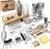 Barillio Bar Tool Set Pro Edition – Stainless-Steel Cocktail Shaker Set – Mixology Bartender Kit w/Boston Shaker, Drink Mixer & Muddler for Cocktails – Home Bar Accessories – 32-Pc Bar kit